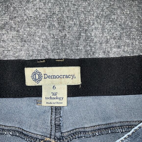 Democracy Jeans Womens Size 6 Blue Denim Ab Technology Skinny - Picture 3 of 10